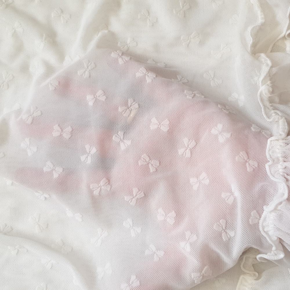 Serra sheer cream chemise Size M - Picture 5 of 10